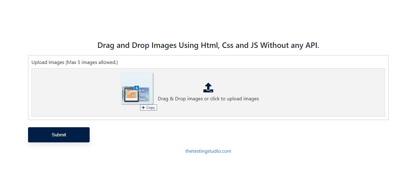 Drag and Drop Images