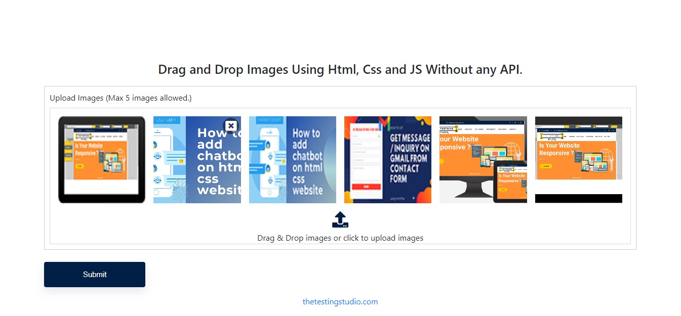 Drag and Drop Images