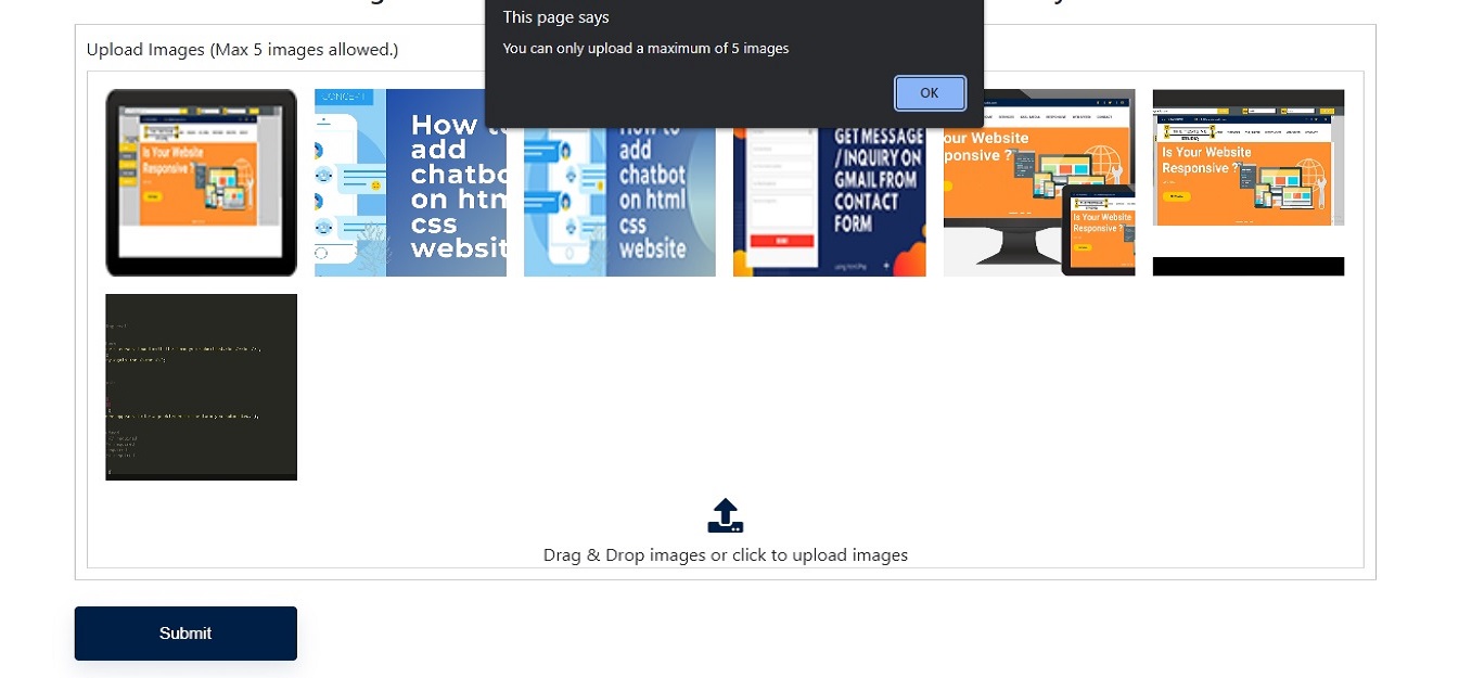 Drag and Drop Images